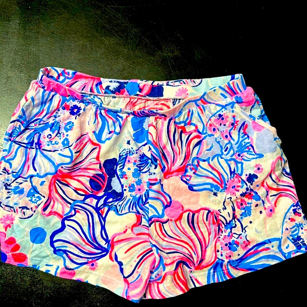 Lilly Pulitzer girl’s cotton elastic waist shorts